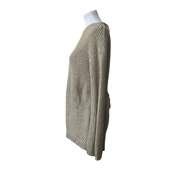 TOBI Women Emma Toast Tie Open Back Sweater Size Small S Chic Fall Cozy Ribbed - Picture 4 of 7